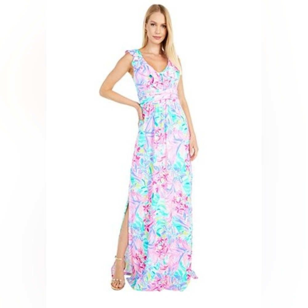 Lilly Pulitzer Mirella Maxi Dress It Was All A Dream Size XS
